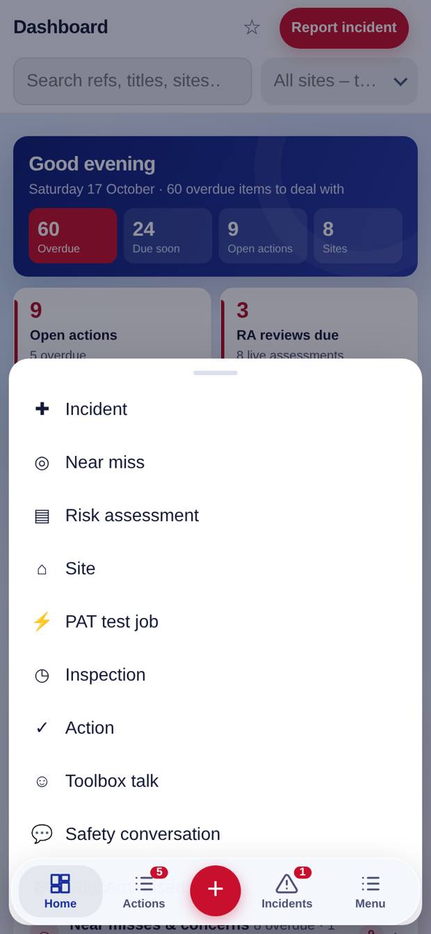 Log anything from the red + button